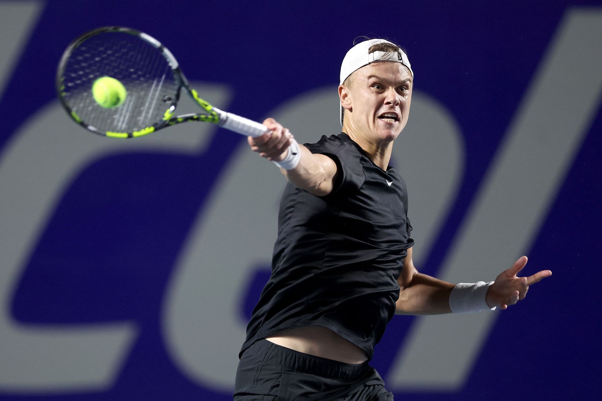 Holger Rune during the Telcel ATP Mexican Open in Acapulco. (Photo by Getty Images)